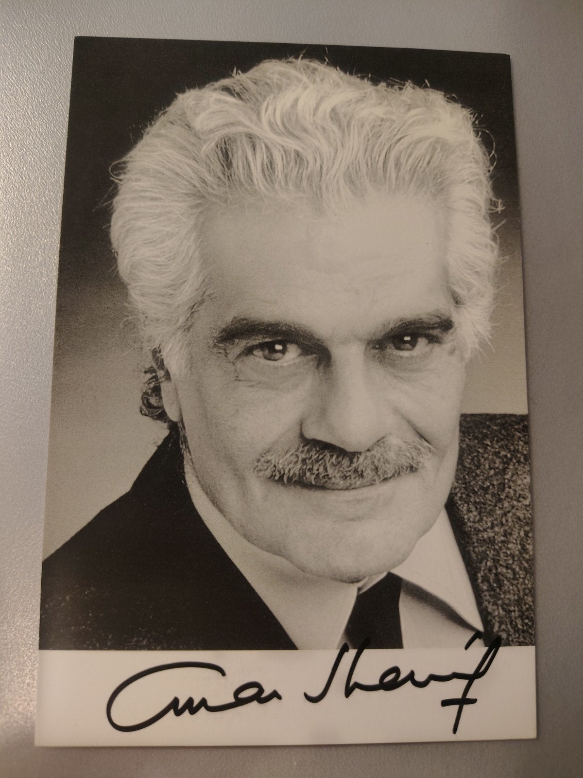 Omar Sharif filmacteur bridgespeler Originele Handtekening, Ophalen of Verzenden