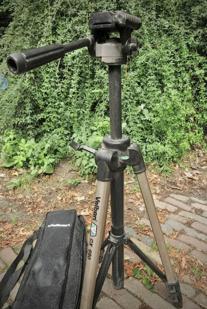 Velbon statief CX 660 met snelkoppelingsplatvorm en draagtas, Velbon, Zo goed als nieuw, 150 tot 175 cm, Ophalen of Verzenden