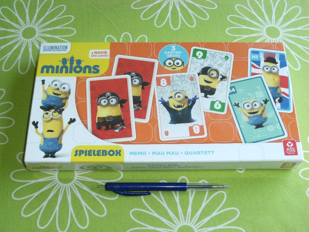 Nieuw in seal: Minions spellendoos - kwartet-memory-mau mau, Vijf spelers of meer, Ophalen of Verzenden, Nieuw