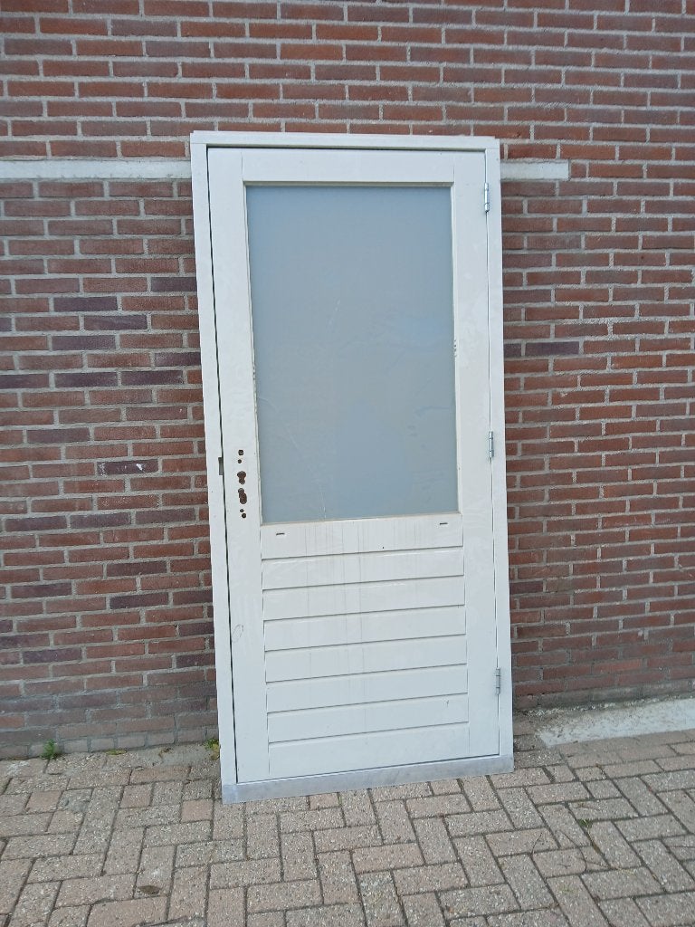 Deur met kozijn met schade voor weinig (nr30), Ophalen, Nieuw, Buitendeur, 200 tot 215 cm