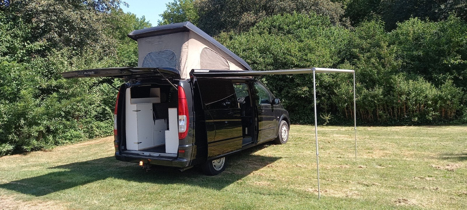 Mercedes Vito 111cdi buscamper automaat., Caravans en Kamperen, Buscamper of Camperbus, Tot en met 2, Mercedes-Benz, Particulier