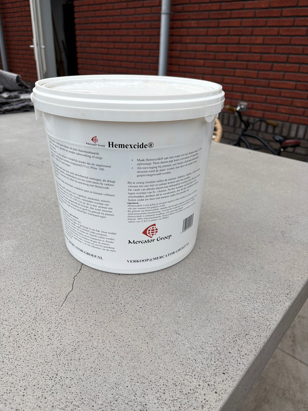Diatomeeënaarde 10 liter hemexcide, Ophalen of Verzenden, Nieuw, Onkruidbestrijding
