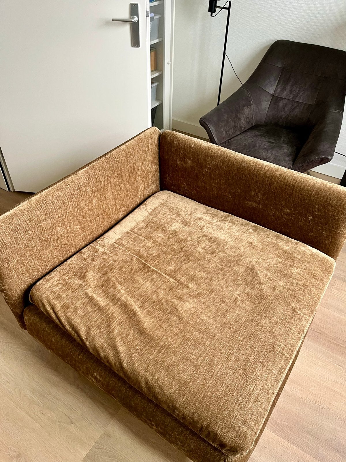 IKEA comfortabele bruine chaise longue - Zo goed als nieuw, Ophalen, Eenpersoons, 75 tot 100 cm, Zo goed als nieuw