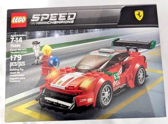LEGO 75886 Speed Champions Ferrari 488 GT3 Scuderia Corsa, Kinderen en Baby's, Speelgoed | Duplo en Lego, Lego, Zo goed als nieuw