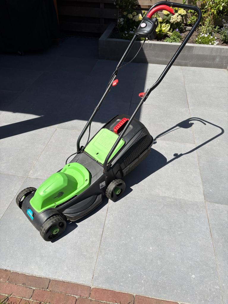 Florabest FRM 1200 B3 Elektrische Grasmaaier, Tuin en Terras, Grasmaaiers, Ophalen, Cirkelmaaier, Gebruikt, Elektrische grasmaaier