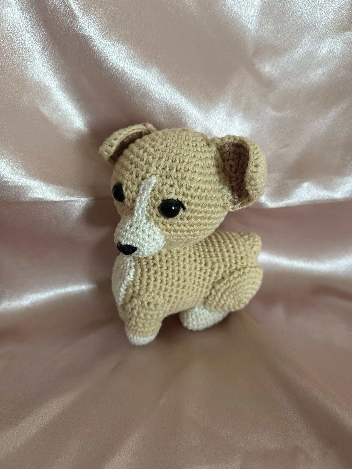 Schattige gehaakte hond knuffel - handgemaakt, Overige merken, Hond, Zo goed als nieuw, Klein (minder dan 20 cm)
