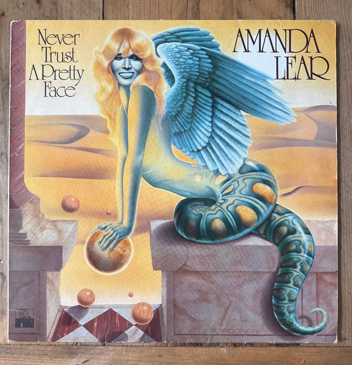 Amanda Lear - Never Trust A Pretty Face LP (1979), Cd's en Dvd's, LP, Gebruikt, Pop, Originele persing