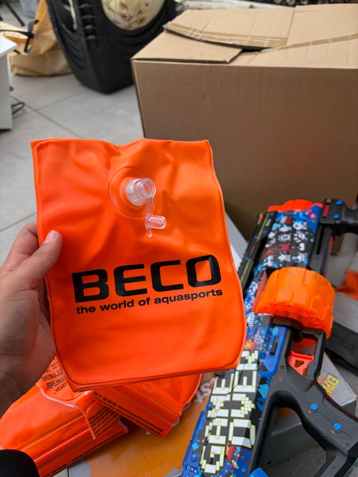 4x Beco Zwembandjes - Oranje - 2-6 jaar (15-30 kg), Watersport en Boten, Ophalen, Gebruikt, Kind, Overige typen