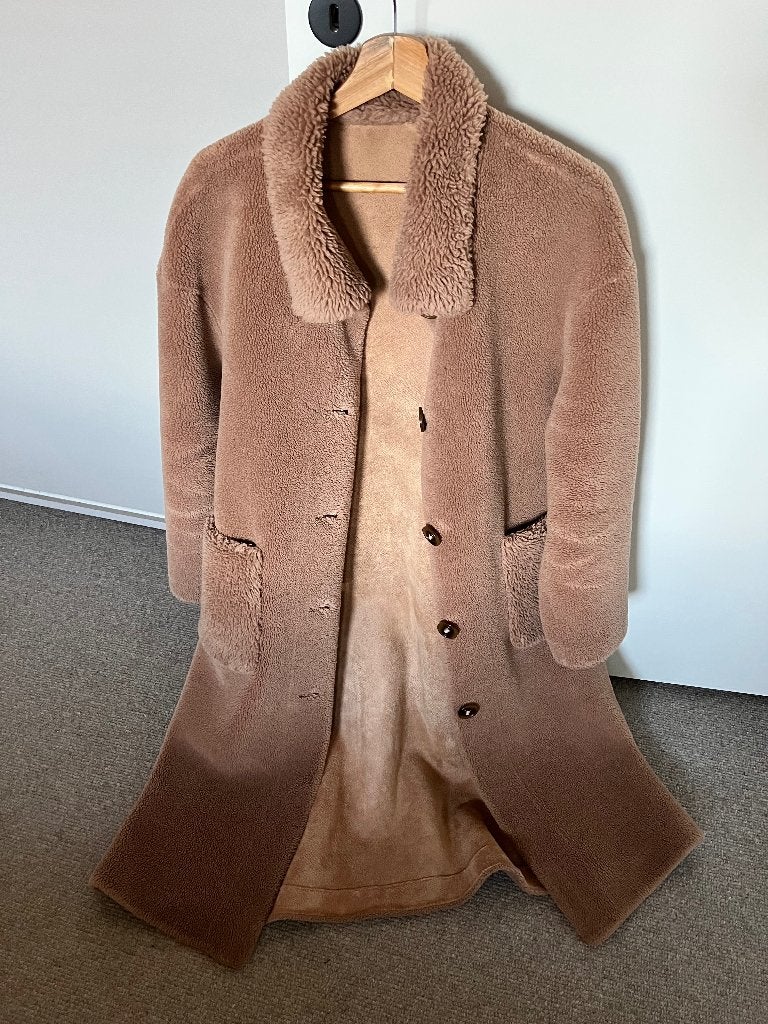 Lange teddy jas/mantel Studio Ar, Kleding | Dames, Overige kleuren, Verzenden, Maat 42/44 (L), Studio Ar