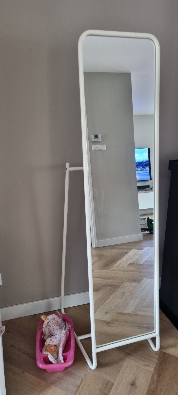 knapper spiegel ikea, Ophalen, Minder dan 50 cm, Zo goed als nieuw, 150 tot 200 cm