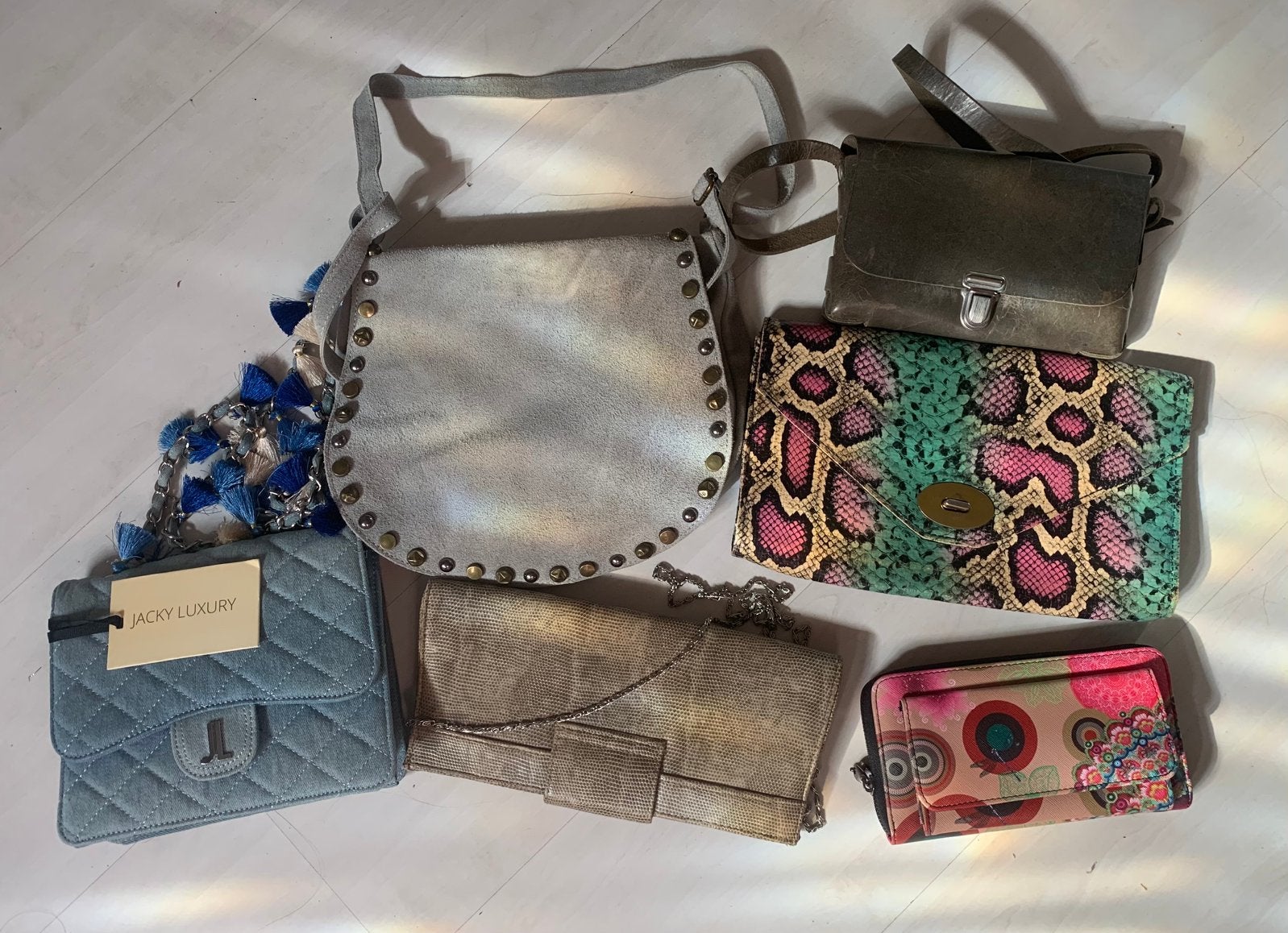 Verschillende schoudertasjes voor 4,50 per stuk, Ophalen of Verzenden, Zo goed als nieuw, Overige kleuren