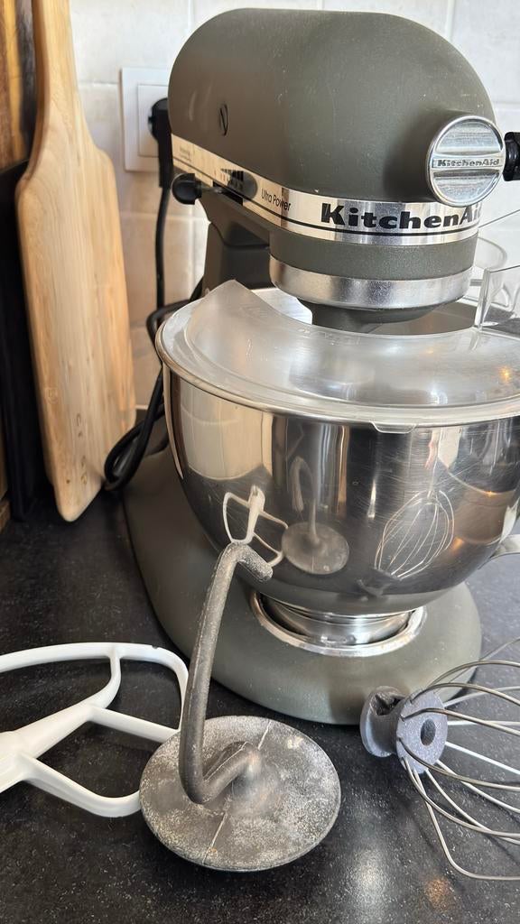 KitchenAid Ultra Power Keukenmixer - Grijs, 4 liter of meer, Ophalen of Verzenden, Zo goed als nieuw, 3 snelheden of meer