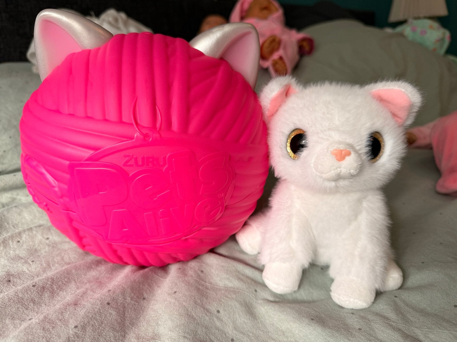 Zuru Pet Alive Kitten Knuffel - Wit, Met doos, Overige merken, Zo goed als nieuw, Wit