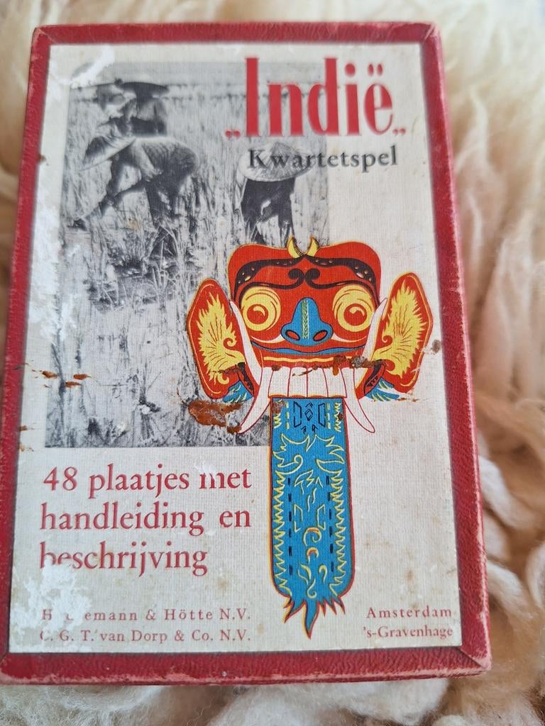 Kwartetspel "Indië Koloniaal", Verzamelen, Ophalen of Verzenden, Gebruikt, Kwartet(ten)