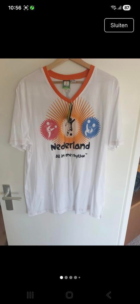 Nederland WK 2014 T-shirt - Maat L, Maat 52/54 (L), FIFA World Cup, Wit, Nieuw