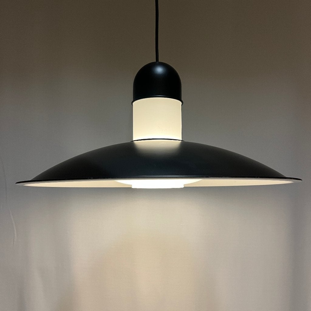 vintage ufo hanglamp Glashütte Limburg jaren 60 70, Glas, Zo goed als nieuw, 75 cm of meer, Space age