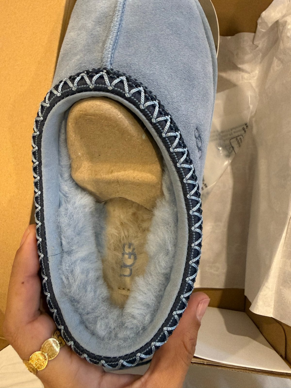 Nieuwe UGG Tasman II pantoffels - Maat 39, Ophalen of Verzenden, Nieuw, Blauw, Pantoffels of Sloffen