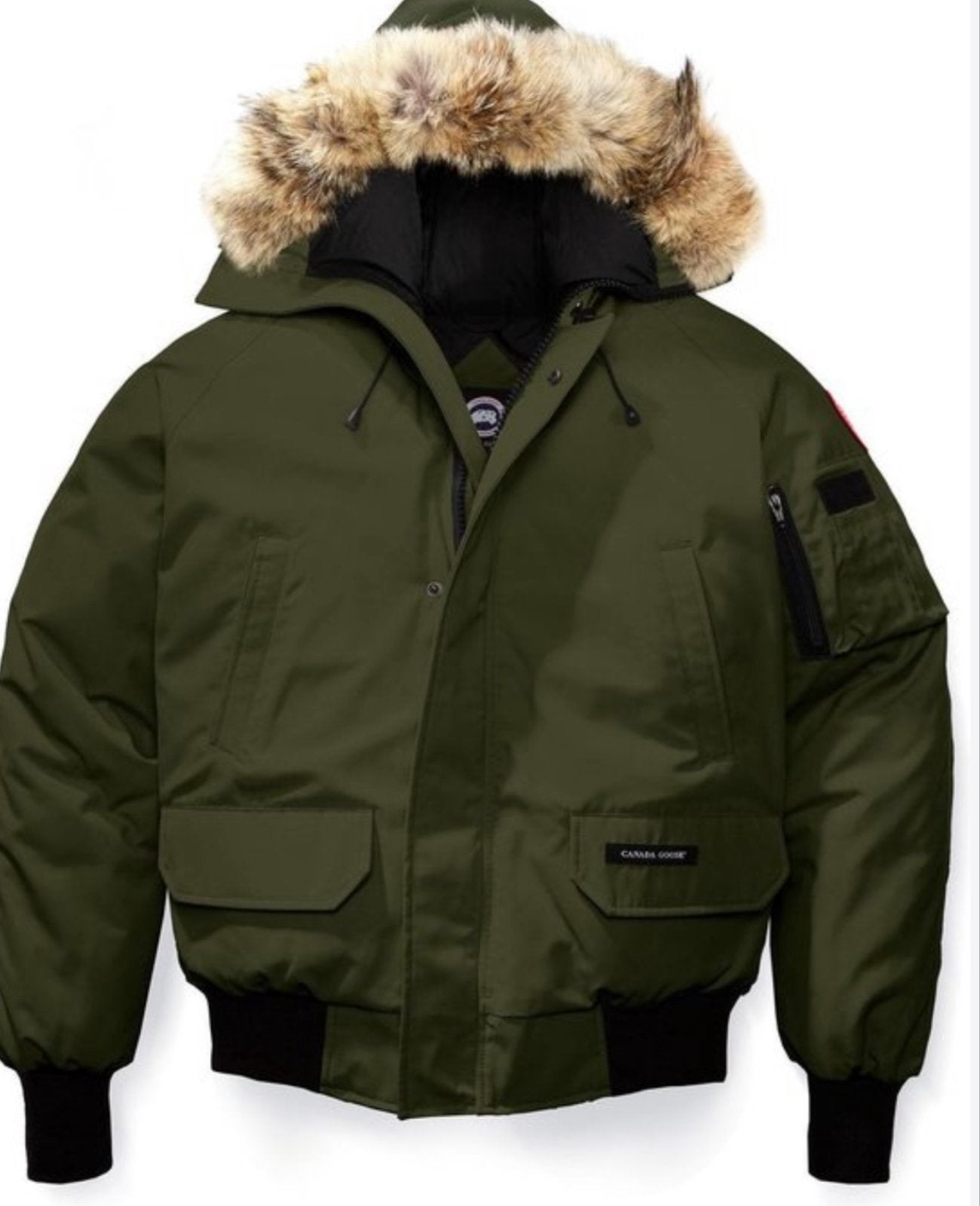 Canada Goose Bomber Jas Maat L - Groen, Ophalen of Verzenden, Gedragen, Maat 52/54 (L), Groen