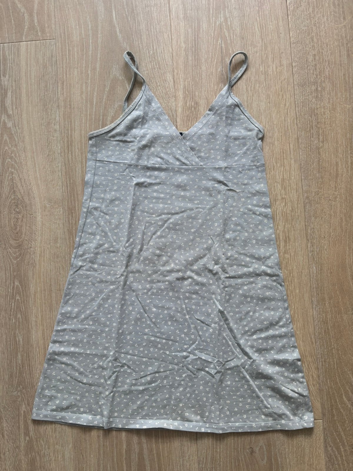 Jurkje Brandy Melville, lichtblauw, witte bloemetjes, maat S, Blauw, Ophalen of Verzenden, Maat 36 (S), Brandy Melville
