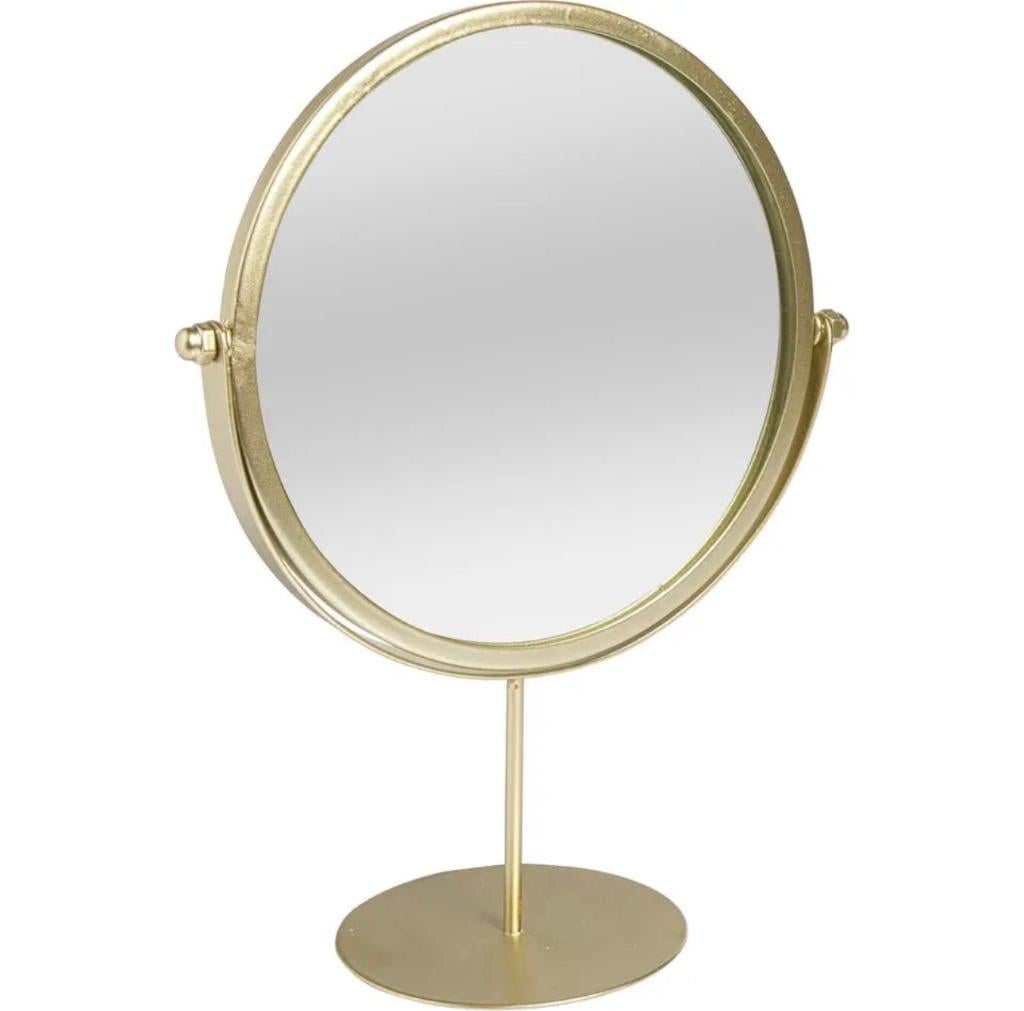 Make up spiegel dubbelzijdig brons/goud kleur nieuw, Huis en Inrichting, Woonaccessoires | Spiegels, Minder dan 50 cm, Ophalen of Verzenden