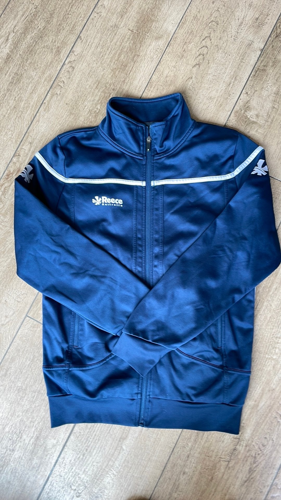 Blauw trainingsvest, merk Reece, maat S, Blauw, Overige typen, Ophalen of Verzenden, Zo goed als nieuw