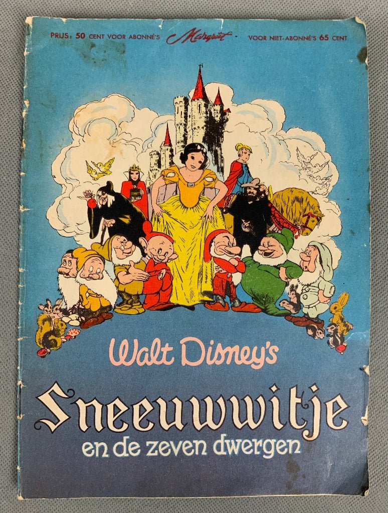 Vintage 50s Disney stripboek Sneeuwwitje en de zeven dwergen, Ophalen of Verzenden, Sneeuwwitje of Doornroosje, Gebruikt, Overige typen