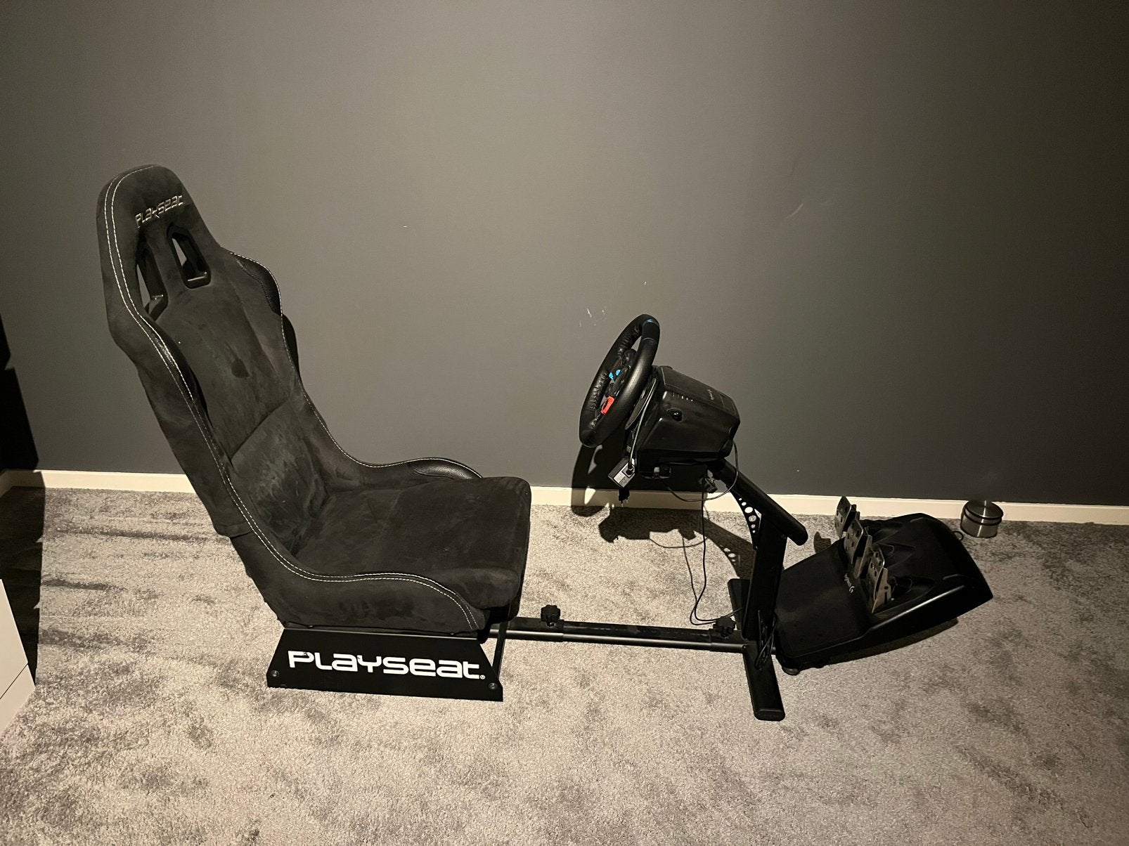 Playseat met Logitech G29 racestuur en pedalen, Ophalen, Gebruikt, Playseat of Racestoel, PlayStation 4
