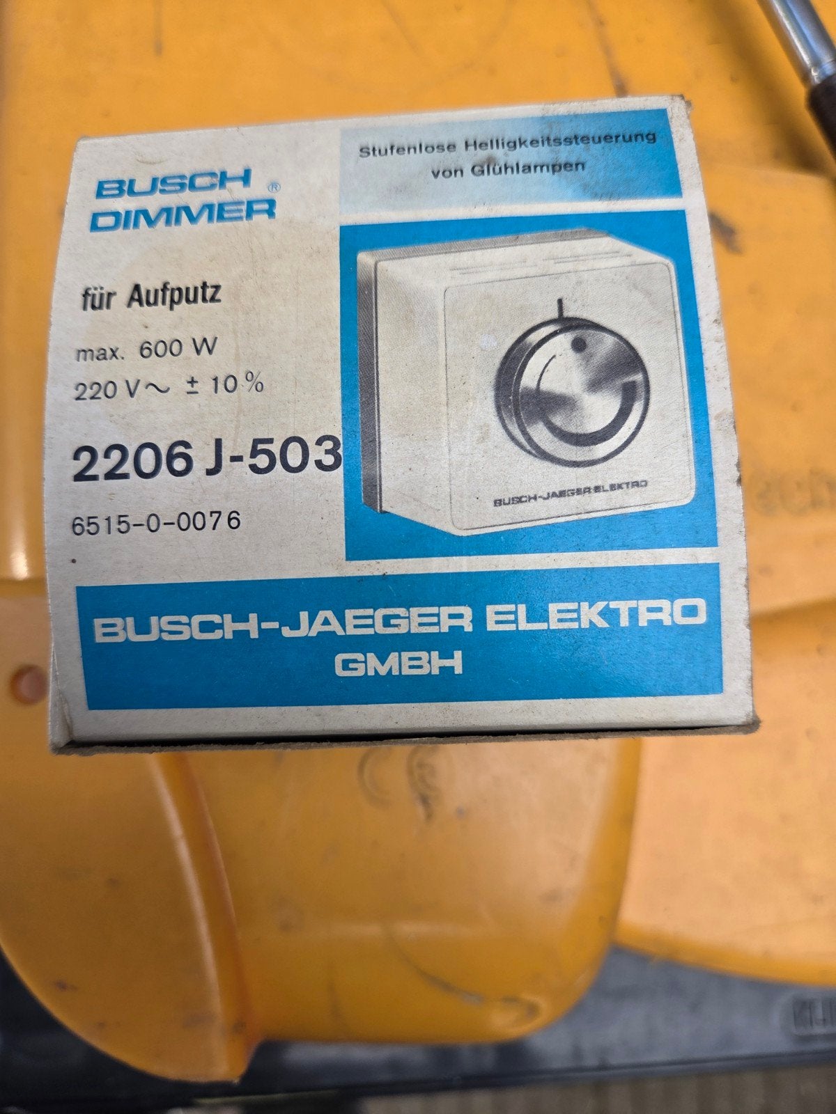 Busch-Jaeger Dimmer 2206 J-503 voor opbouw, max. 600W, Ophalen, Nieuw