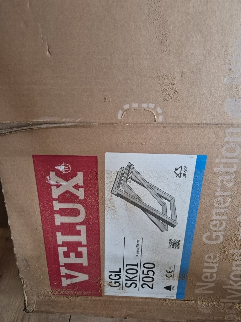 2x Nieuwe VELUX GGL SK01 dakramen 114x70 cm + EDW gootstuk, Ophalen, Minder dan 80 cm, 80 tot 120 cm, Nieuw