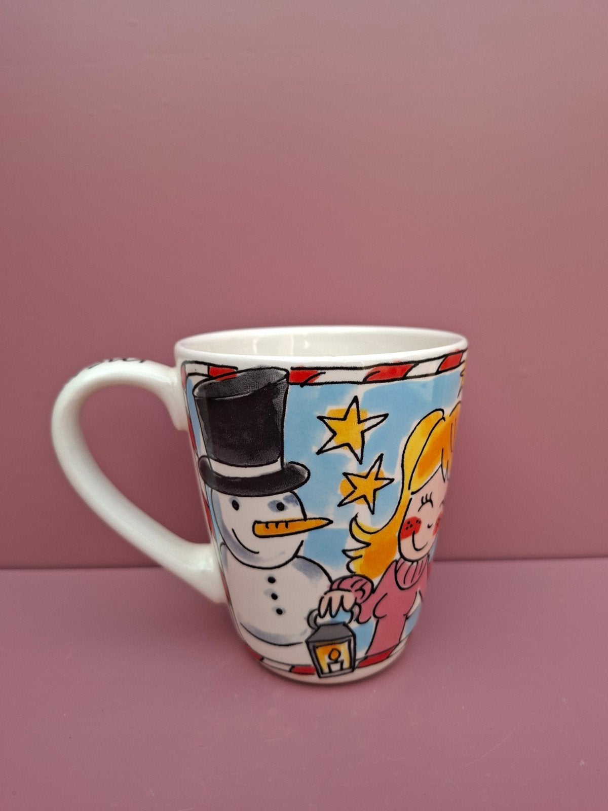 Blond Amsterdam kerst mok, Zo goed als nieuw, Aardewerk, Blond Amsterdam, Mok