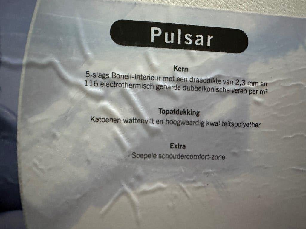 Boxspring onderbed met stalen veren, Ophalen, Gebruikt, Eenpersoons, Beige