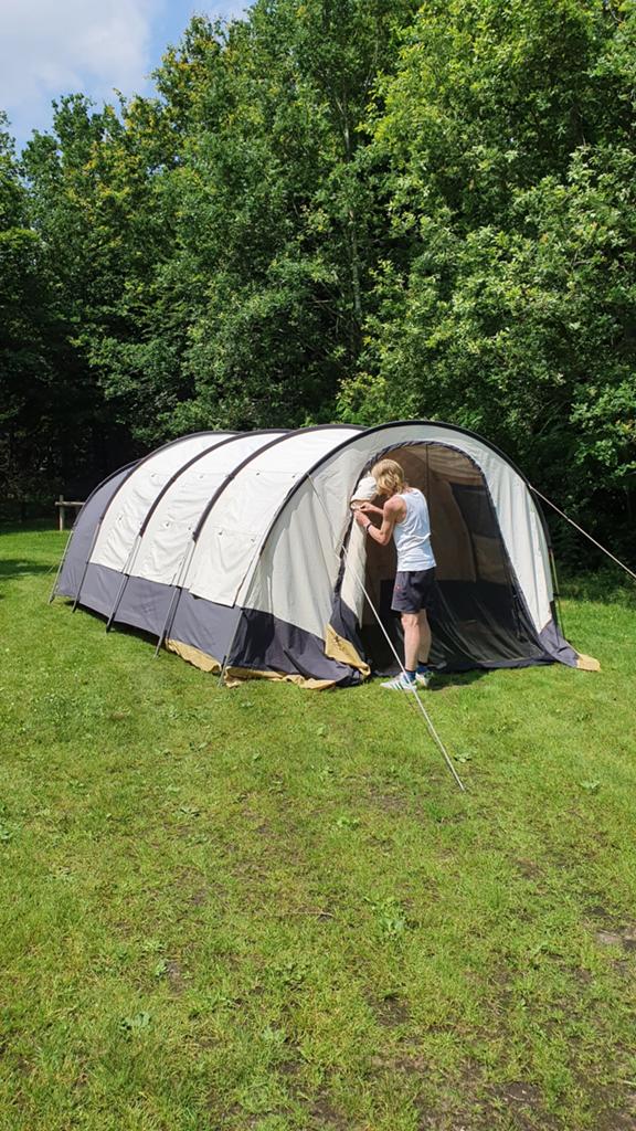 Degelijke 6 persoons Obelink katoenen tunnel tent., Ophalen, Gebruikt, Tot en met 6