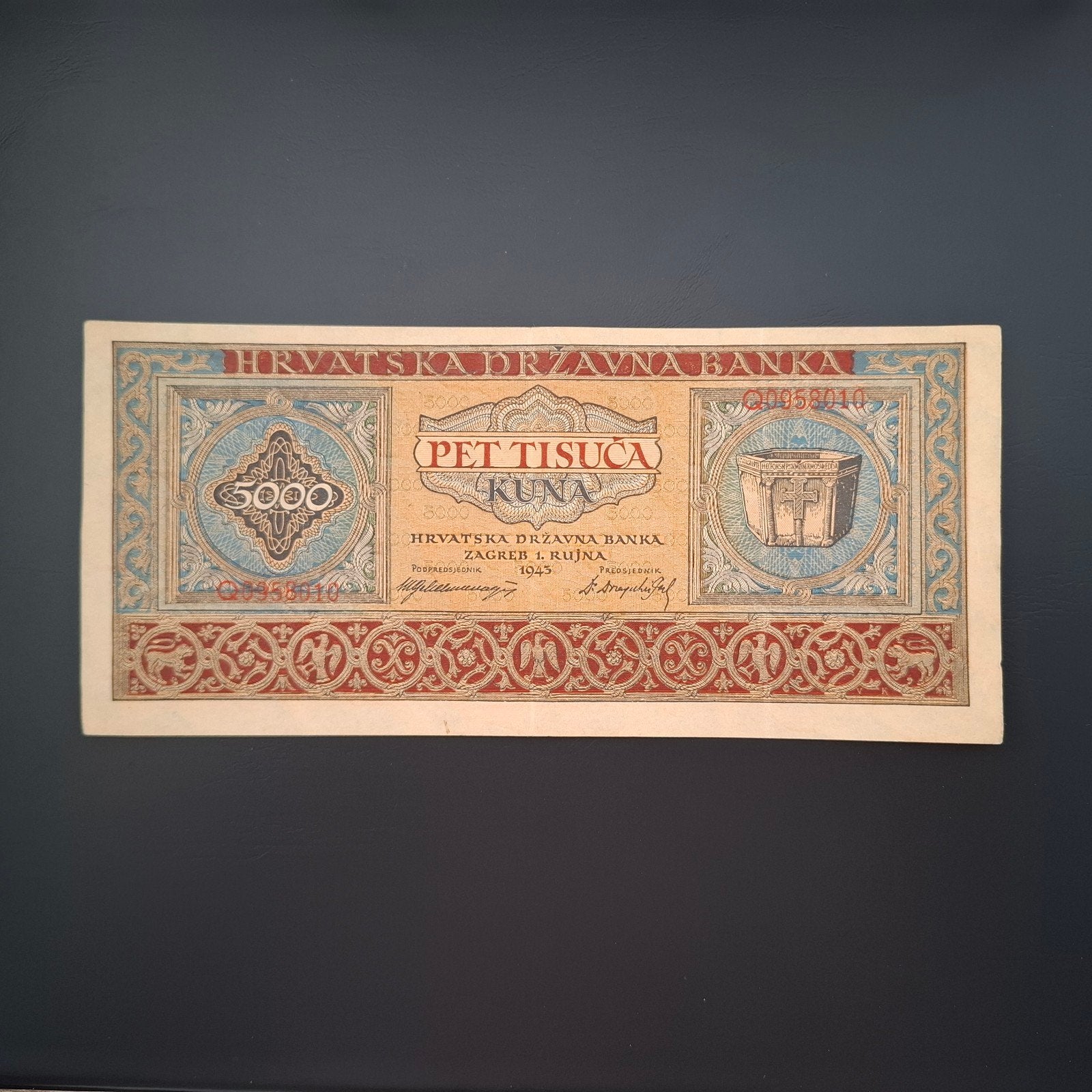 5000 kuna Kroatië #052, Verzenden, Overige landen, Los biljet