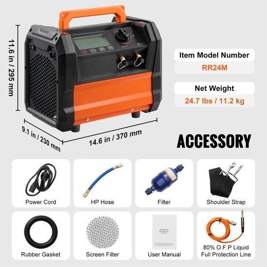 Koudemiddel Herstelmachine – Koudemiddel Terugwinapparaat, Corvance B.V., Verzenden, Nieuw, Corvancebol@gmail.com
