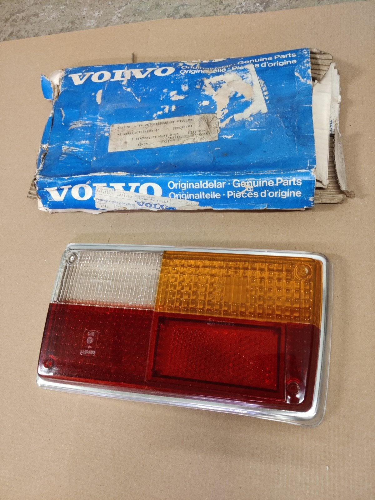 Achterlichtglas rechts Volvo 142 144 164 73-, Auto-onderdelen, Ophalen of Verzenden, Nieuw, Volvo