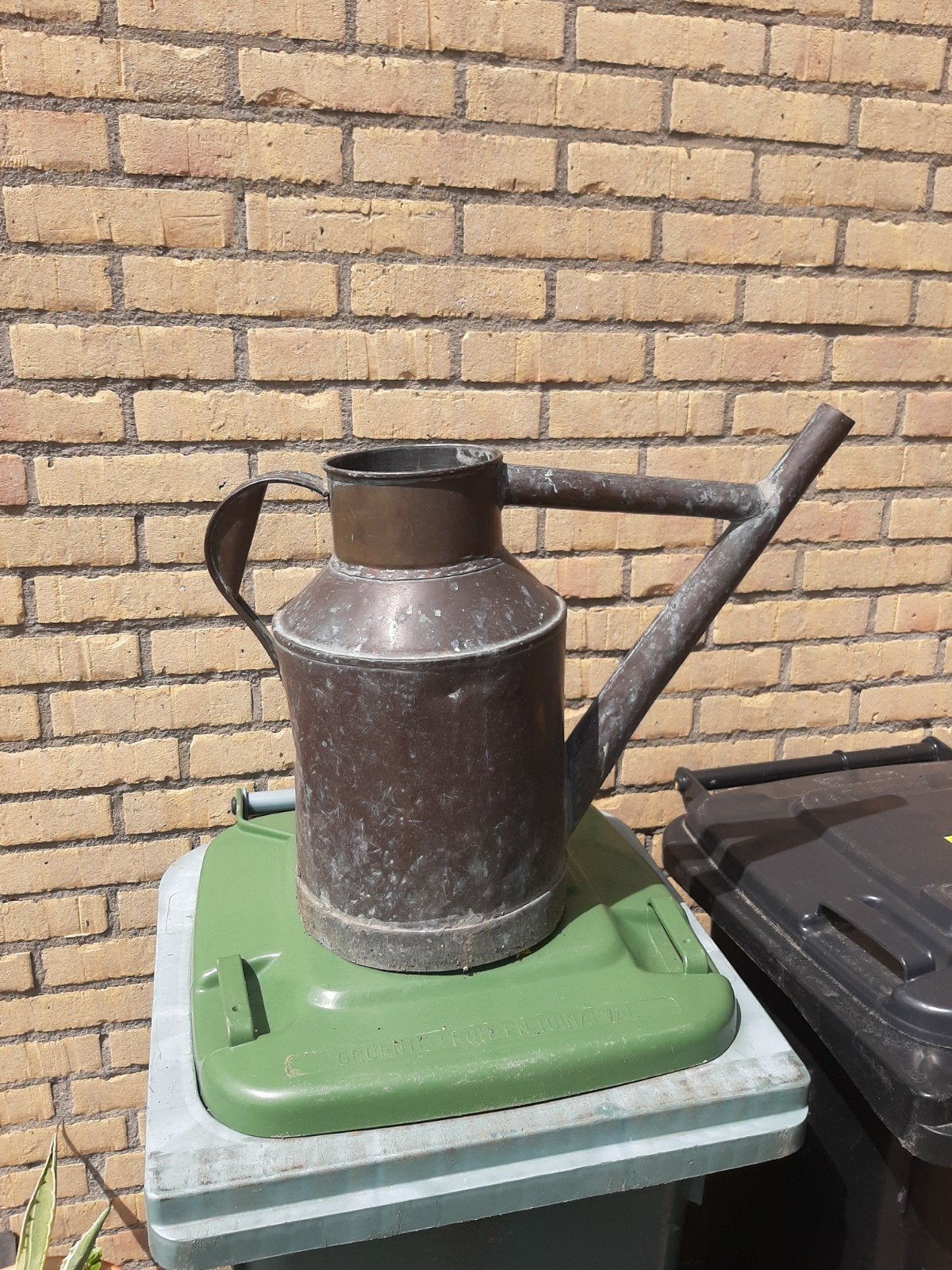Nostalgische Koperen Gieter - Vintage Tuindecoratie, Ophalen, Gebruikt, Metaal