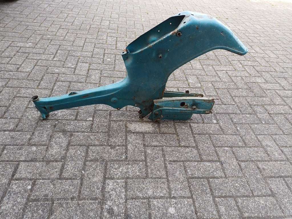 Puch DS50 frame met achterbrug origineel kleur blauw, Ophalen, Gebruikt, Frame