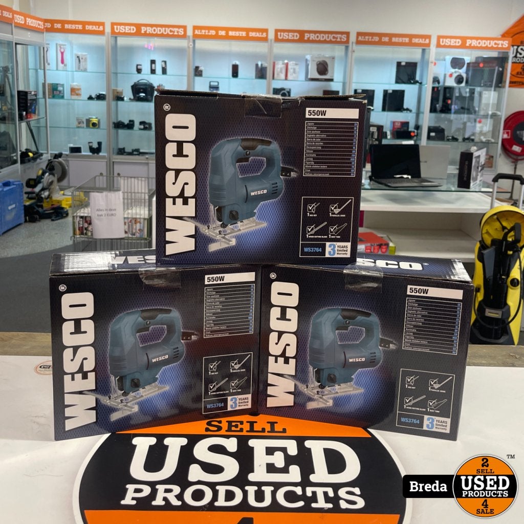 Wesco Decoupeerzaag WS3764 550W - NIEUW, Doe-het-zelf en Verbouw, Wesco, Nieuw, Support@wesco.com, Wesco,1000 Muirfield Dr, Suite 200
Schaumburg, IL 60173
USA