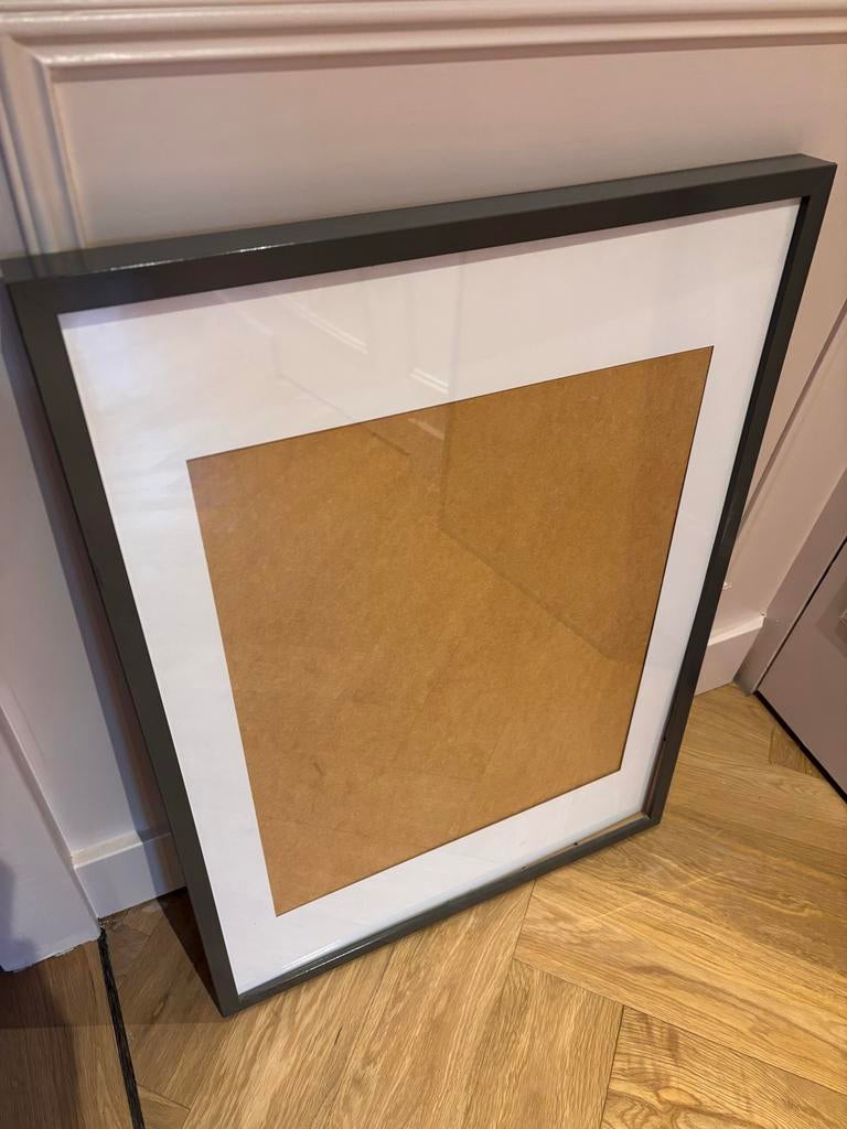 Ikea Ribba lijst grijs 50x70 cm, Ophalen, Zo goed als nieuw, Hout, 50 tot 75 cm