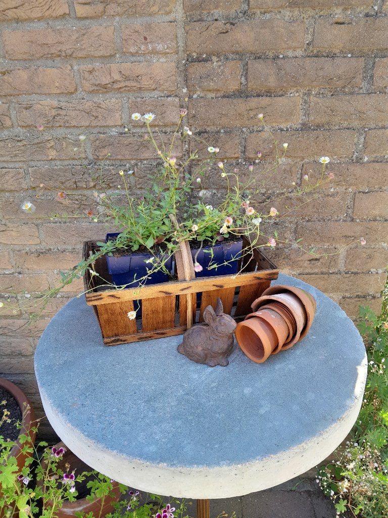 ~ Oud Houten Mandje Oogstmandje Fruitmandje, Ophalen of Verzenden