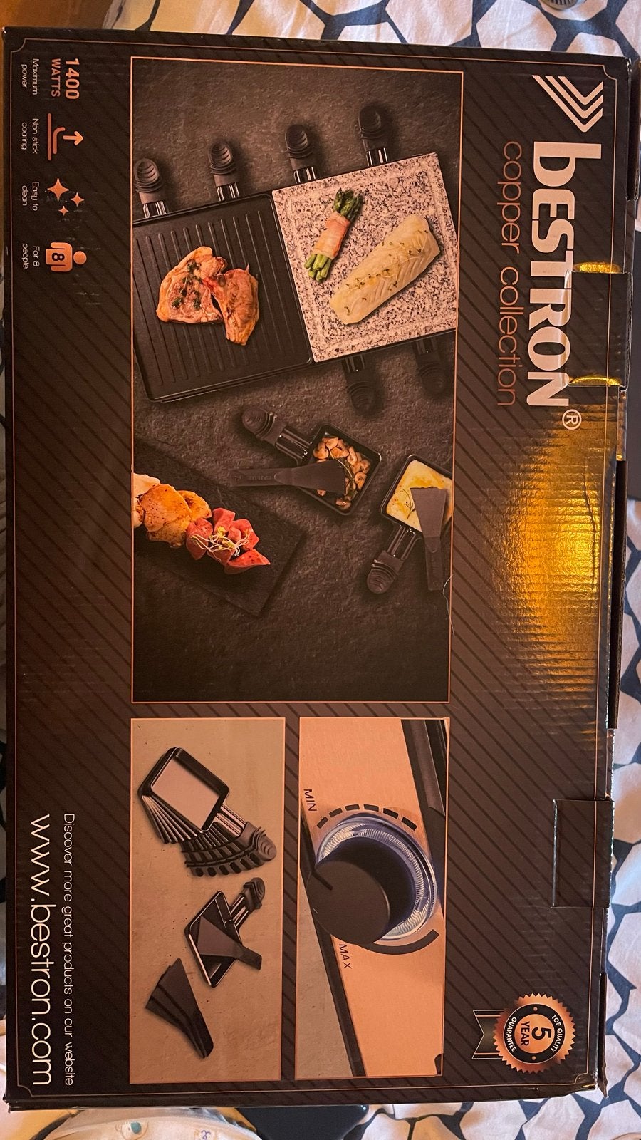 Bestron Raclette Grill - Copper Collection (Nieuw), Ophalen, Nieuw
