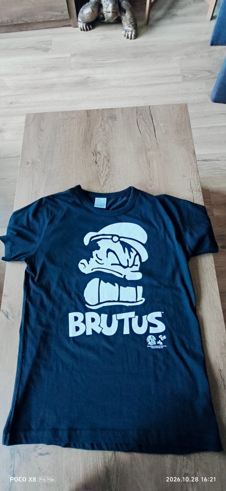 Zwart Brutus T-shirt, maat S, Kleding | Heren, Verzenden, Zwart, Zo goed als nieuw, Toposhirt