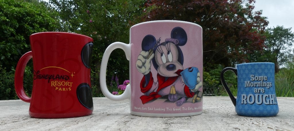 DISNEY Minnie Mouse Jumbo Mok / Gewone Mok en Mini mok, Overige merken, Vintage, Nieuw, Aardewerk