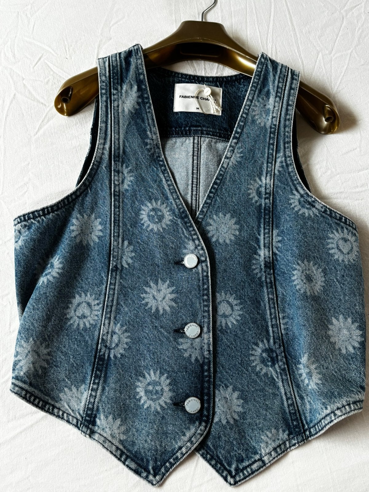 Fabienne Chapot nieuw denim gilet maat 36, Verzenden, Nieuw, Maat 36 (S), Blauw