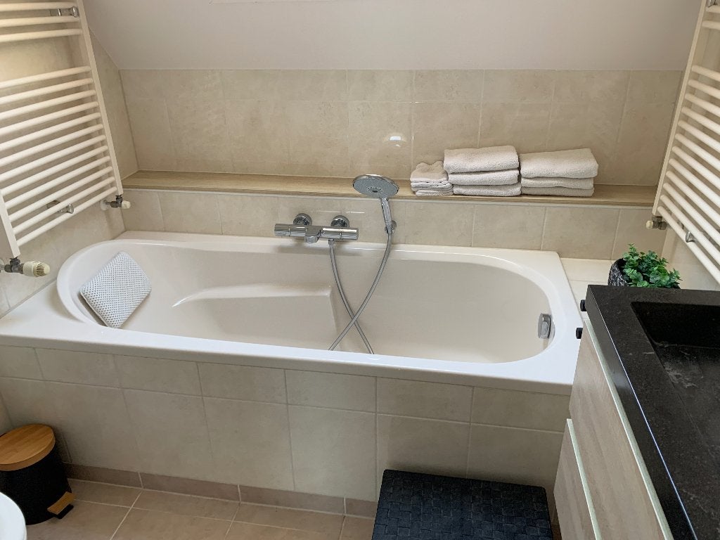Grohe thermostatische badkraan chroom met handdouche, Ophalen of Verzenden, Gebruikt, Chroom, Bad