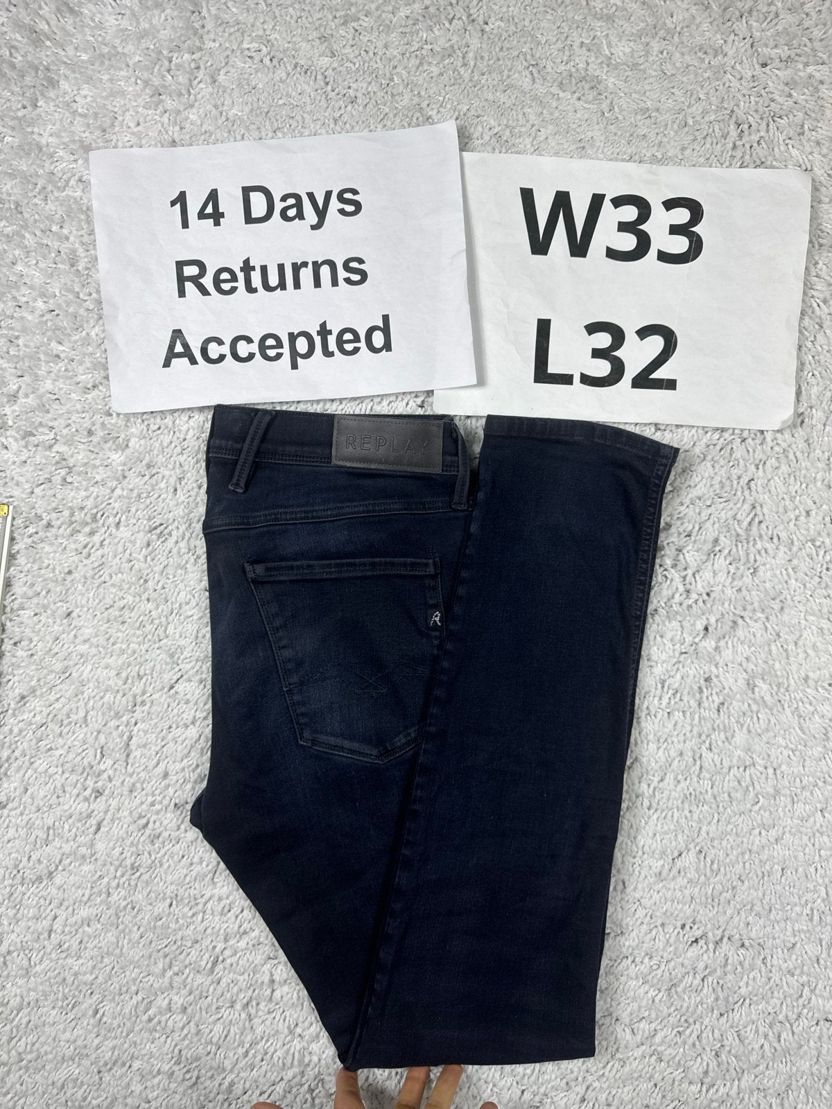 Replay Anbass Recycled 360 Slim Fit Jeans W33 L32 2970, Kleding | Heren, Spijkerbroeken en Jeans, Blauw, Ophalen of Verzenden
