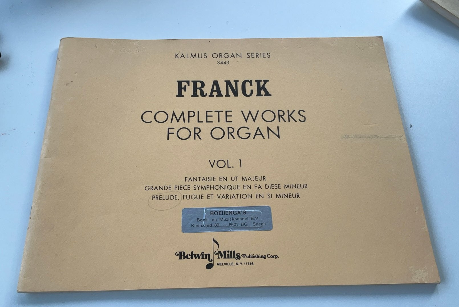 Orgelboek Franck complete works for organ vol1, Ophalen of Verzenden, Zo goed als nieuw, Artiest of Componist, Klassiek