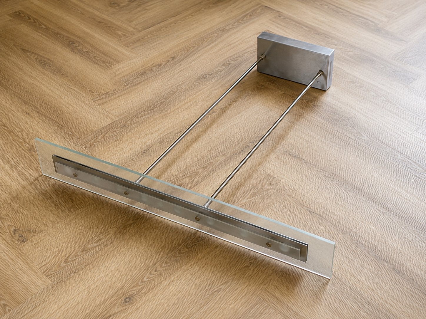 Steinhauer 6716ST Design LED Hanglamp – Glas/RVS – Dimbaar, Ophalen of Verzenden, Zo goed als nieuw, Glas