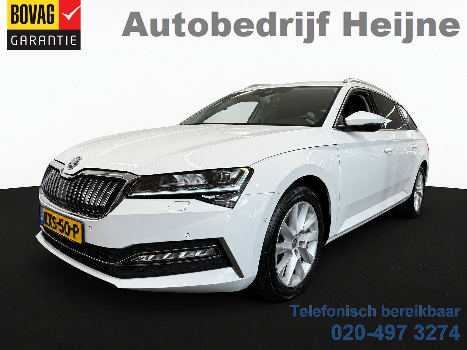 Skoda Superb Combi TSI iV 218PK HYBRIDE DSG STYLE VIRTUAL/CA, Auto's, Gebruikt, Euro 6, 4 cilinders, Wit