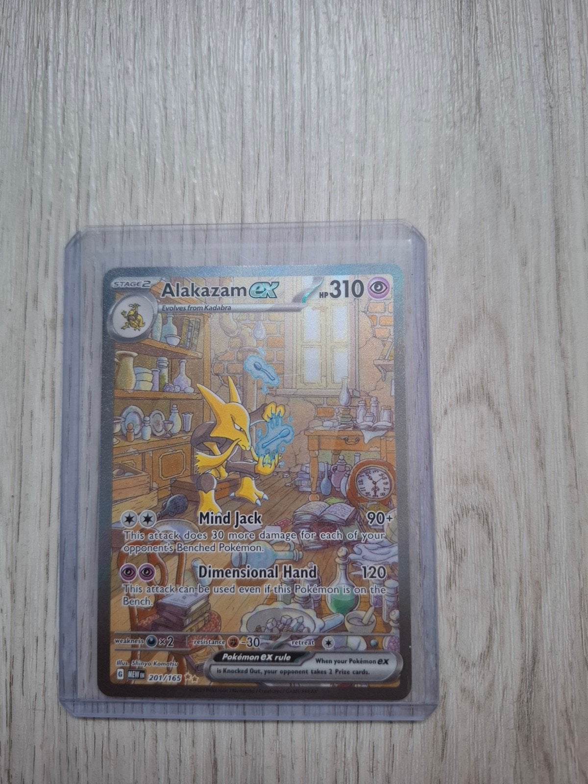 Alakazam 201/165 Alt Art, Hobby en Vrije tijd, Verzamelkaartspellen | Pokémon, Ophalen of Verzenden, Nieuw, Losse kaart